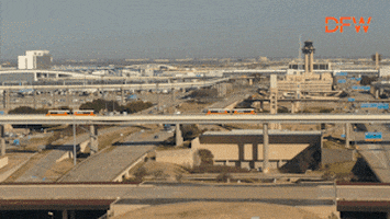 DFWAirportSocial giphyupload train drone airport GIF
