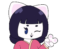 jeyi_ch cat kawaii sparkle peace Sticker