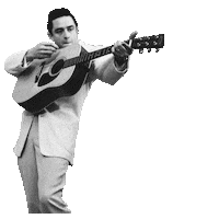 johnnycashofficial johnny cash man in black Sticker