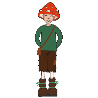 KathieKreativ elf mushroom gnome magical Sticker