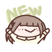 Happy Cute Girl Sticker