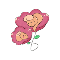 Cecilia_mammaefiglia fiori mamma e figlia Sticker
