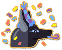 Celebrating Happy Birthday Sticker