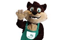 Mascot Sticker by Camping de Kleine Wolf