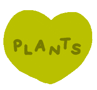 Heart Plant Sticker by furrylittlepeach