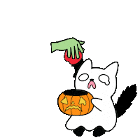 Trick Or Treat Cat Sticker by Hot Topic