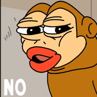 Meh No Way GIF by Ponke