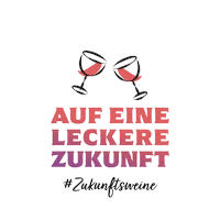 zukunftsweine cheers future eco prost Sticker
