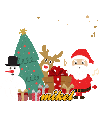 Christmas Sticker by Mikel Coffee Company