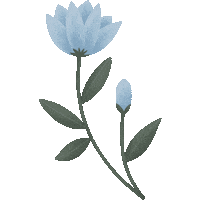 delaneyylauren blue flower flowers aesthetic Sticker