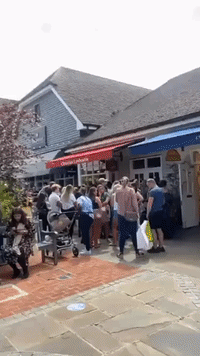 'Nice Social Distancing': Shoppers Flock to Luxury Outlets in Oxfordshire as Stores Reopen