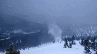 Skier Spots 'Snow Devil' in Idaho Springs, Colorado