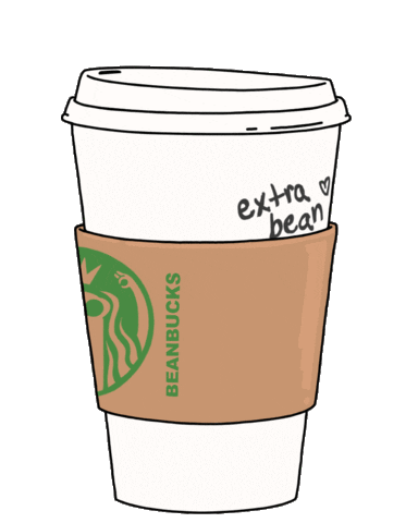 Happy Coffee Bean Sticker by KETNIPZ