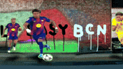 Flying Fc Barcelona GIF by Xinanimodelacra