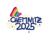 chemnitz2025 liebe 2025 europa regenbogen Sticker
