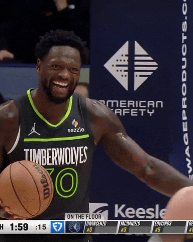 Happy Nba GIF by Minnesota Timberwolves