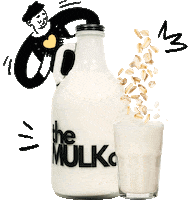 Vegan Almondmilk Sticker by The Mulk Co
