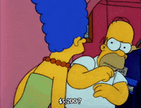 Scared Season 3 GIF by The Simpsons