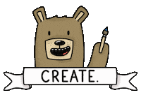 simonhurleycreate bear paper create bears Sticker