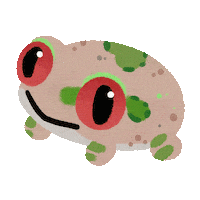 Tree Frog Blink Sticker by pikaole