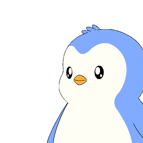 Arrow Penguin Sticker by Pudgy Penguins