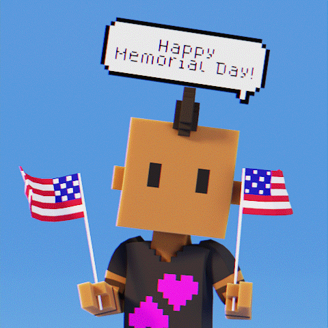 Memorial Day Usa GIF by Meebits