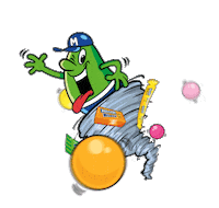 MAOAM_UK fun cartoon run spin Sticker