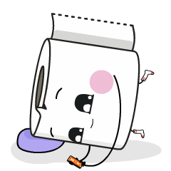 Toilet Paper Love Sticker by Paper Poo