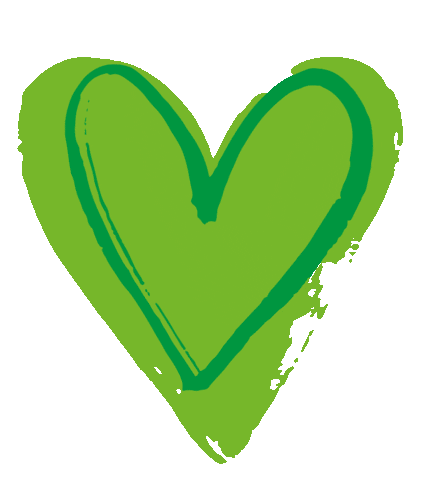 Love Nature Green Heart Sticker by camping wagner
