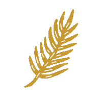 Palm Leaf Sticker Sticker by ISA NOY