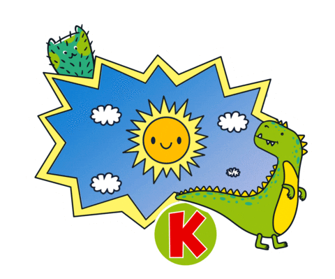 Dino Slonce Sticker by DDOB