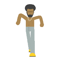 Childish Gambino Dancing Sticker by Rob Diaz