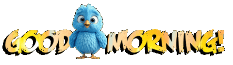 Good Morning Fox Sticker