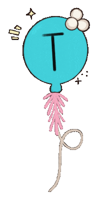 tweepartees balloons marquee twee balloon garland Sticker