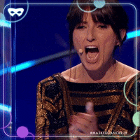 Excited Davina Mccall GIF by The Masked Singer UK & The Masked Dancer UK