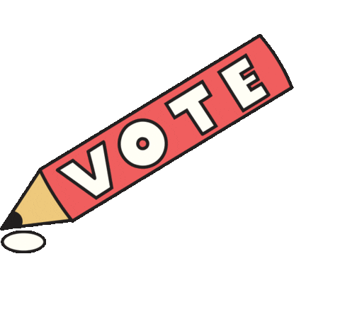 Voting Election Day Sticker by Martina Martian