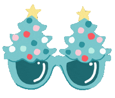 Christmas Tree Sticker by Beachy Pups