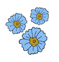 bethlemos blue flower spring flor Sticker