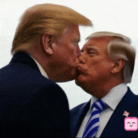 Donald Trump Kiss GIF by alperdurmaz