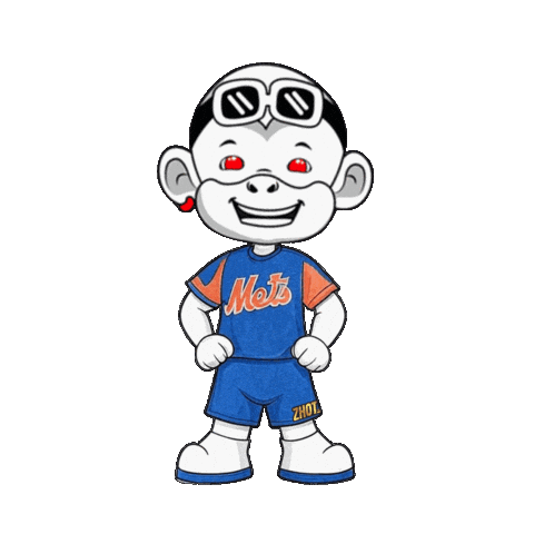 New York Mets Smile Sticker by Zhot