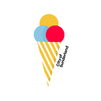 CreoComms ice cream seaside sunderland roker Sticker