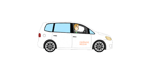 Car Broadcasting Sticker by Orange Media
