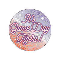 Go Tigers Orange Sticker by Tigertown Graphics