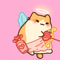 Valentines Cupid GIF by Bichi Mao