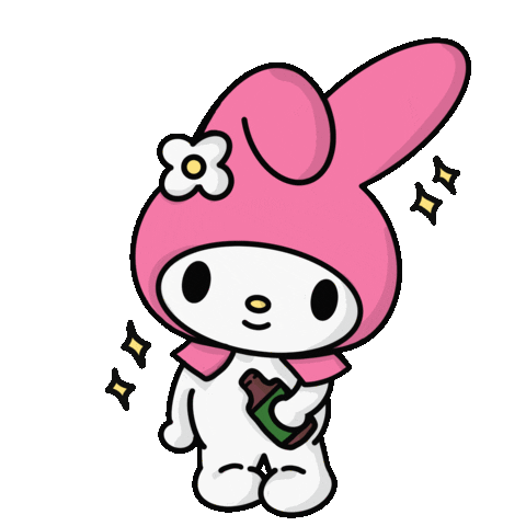 Rarehearts giphyupload sanrio mymelody charls77 Sticker