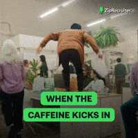 Coffee Time GIF by ZipRecruiter