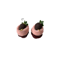 arinhiebert love heart valentines strawberry Sticker