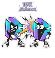 Angry Fight Sticker by IDX Solana