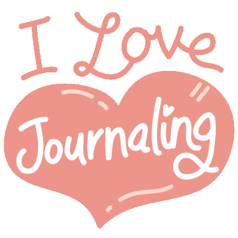 Kilonotes giphyupload love i love journaling Sticker