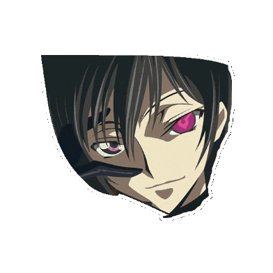 Roxy665 giphygifmaker code geass lelouch vi britannia Sticker